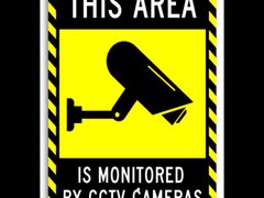Sign this area is monitored by cctv cameras